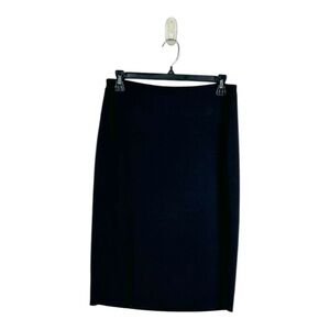 Eileen Fisher Black 100% Wool Skirt
